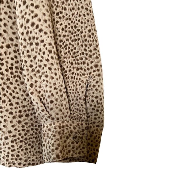 ALFRED Dunner Animal Print Women's Plus Size Button Down Top Size 20 - Picture 4 of 12